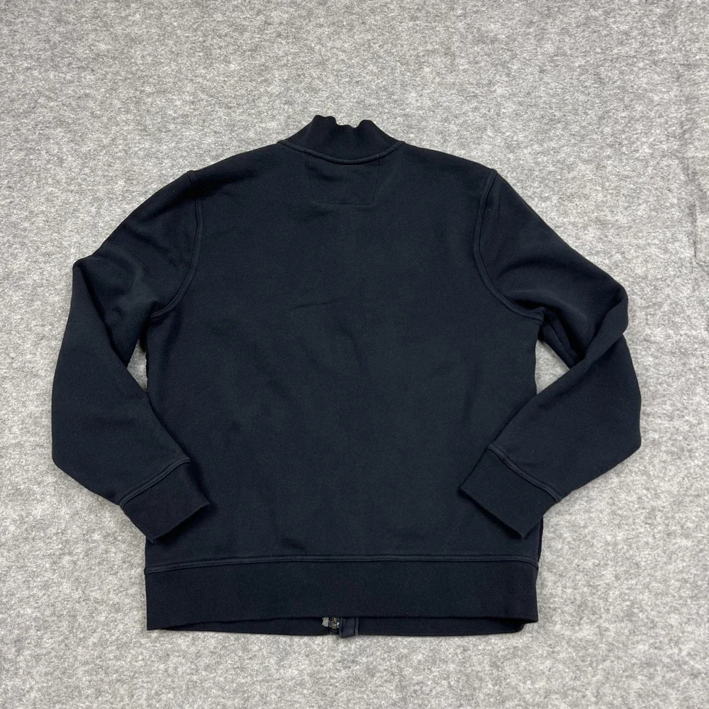 Banana Republic Sweatshirt Mens XL Black Button Cardigan Fleece Casual Preppy